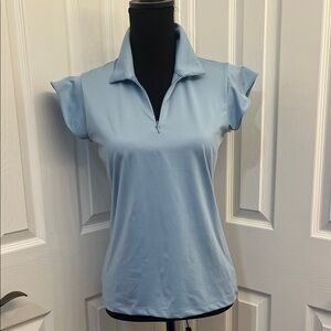 Laura Ashley Sky Blue Short Sleeve Golf/Tennis Top